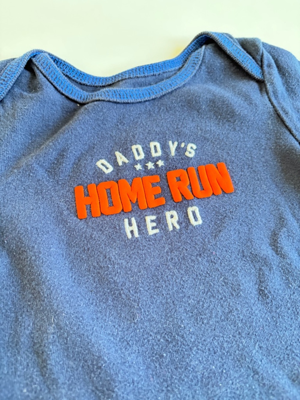 Bundle of Carter’s Baby Boy Onesies Size 9 Months Bodysuits Baseball Stripes - Picture 3 of 16